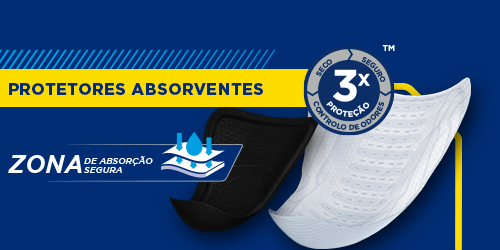 Grande plano de um protetor absorvente da TENA. Grande plano de um protetor absorvente da TENA.